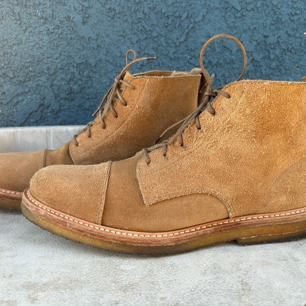 RANCOURT & CO Wolf Boots Suede men’s size 11 D Made In Maine USA Vibram